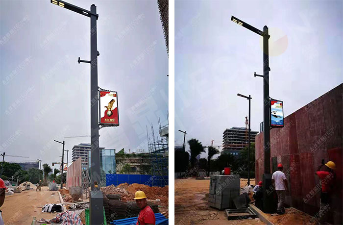 廣州國(guó)際創(chuàng)新城應(yīng)用LED燈桿屏 廣州國(guó)際創(chuàng)新城應(yīng)用LED燈桿屏